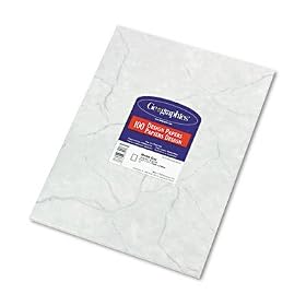 GEOGRAPHICS MARBLE GRAY DESIGN LETTERHEAD PAPER, 8-1 2 X 11, 24-LB. BOND, 100 SHEETS PACK... by Geographics
