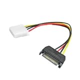 Micro SATA Cables -15 Pin SATA Male to 4 Pin Female Power Cable