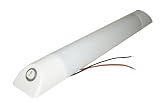 White 8W 12V Single Tube Fluorescent Caravan Lamp For Fixed Installations