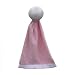 Plush Pink Colored Soccer Ball with Attached Security Blanket