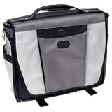 Silver/Metallic McKlein Southport Nylon Side Entry Laptop Messenger Bag - Silver