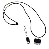 COSMOS Black Silicone Neck Strap band lanyard for iPhone 5 2 3g 3Gs 4 iPod  ....