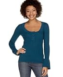 DKNY Jeans - DKNY Jeans Scoop-Neck Henley Sweater