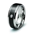 Stainless Steel Ring with CZ (Sizes 8-12)