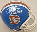 Terrell Davis Autographed/Hand Signed Denver Broncos D Logo Mini Helmet with SB 32 MVP Inscription