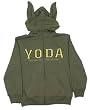 Yoda Costume - Star Wars Youth Hooded Sweatshirt: Youth Medium (10-12) - Military Green