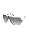 Roberto Cavalli Alcippe - RC Central Logo Metal Aviator Sunglasses black/smoke