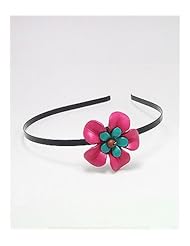 Flower Hair Band In White Base