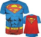 DC Comics Superman Muscle and Cape Costume T-shirt