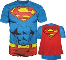 DC Comics Superman Muscle and Cape Costume T-shirt