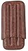 Simran FK-370-ILH Ajmer Brown Crocodile Skin Italian Leather 3 Finger Cigar Case