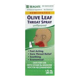 Seagate Olive Leaf Throat Spray, 1 Fl. oz.
