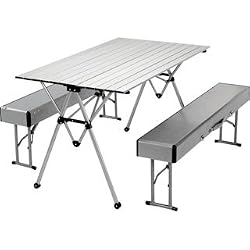 Eureka Table and Benches (Aluminum)