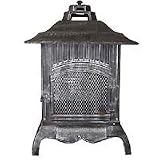 Well Traveled CICP Pagoda Cast Iron Chiminea - Bronze