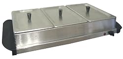 CucinaPro 1715 Buffet Server and Warming Tray with Stainless Steel Lids