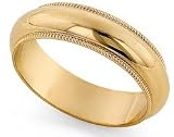 14K Gold Milgrain Heavy Classic-Fit Wedding Band, 5mm Wide