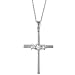 10K White Gold 0.24 Carat Diamond Pendant w/ Chain