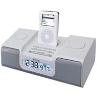 iHome iH8 Clock Radio for iPod (Silver)