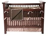 Fawn: Bedding Crib Sheet - Blossom Roll - Pink Champaigne/Brown