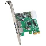 2-Port SuperSpeed USB 3.0 PCI-E Express Expansion Host Controller Card (NEC/Renesas Chipset)