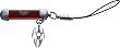 BICO AUSTRALIA JEWELRY (MB6) - Red Phone Accessory with Pendant - Comes with a Generic 18 inch (to 20in) Adjustable 4mm Black Rubber Necklace.