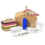 Maxam 28pc Picnic Set in Basket