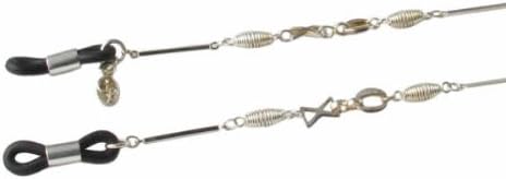 Giorgio Fedon Silver Spirals Eyeglass Chain