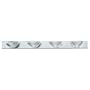 Sea Gull Lighting 4725-05 Oceanic Four-Light Vanity, Chrome Finish with Clear Ribbed Acrylic Diffuser