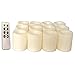 Flameless Candles, Realistic Flickering Votive Candle Tea Light Battery Operated, 200 Hours of Nonstop Working with Remote and 4/8 Hours Timer, Set of 12 LED Candle by Erosway