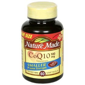 CoQ10-Nature Made Coenzyme Q10 100mg Formula, 60 Softgels