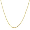 10K Yellow Gold Singapore Chain Necklace