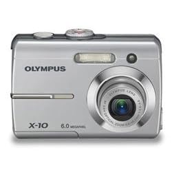 Olympus X-10 - Digital camera - compact - 6.0 Mpix - optical zoom: 3 x - supported memory: xD, xD Type H, xD Type M