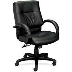 HON HVL692 Executive Mid-Back Chair for Office or Computer Desk, Black On Sale