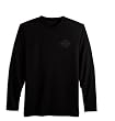 Harley-Davidson&reg; Men's Long-sleeve Bar & Shield Logo Performance Tee Shirt. Moisture-wicking and quick-drying. 96167-09VM