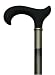 Walking cane-soft touch -black. This walking stick cane has a wide derby handle designed especially for men. This walking aid has a metallic anthracite hardwood shaft. This wooden cane has a weight capacity of 250 pounds.