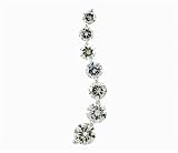Journey 1.00ct Diamond S-Drop Pendant