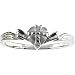 10kt White Gold Chastity Ring with Gift Wrapped Heart® Ring Box Size 8
