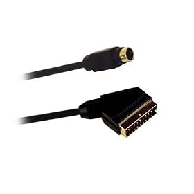 1.5 Metre SCART to SVHS/ S-VHS S-Video SVIDEO Lead Cable Wire Video/ DVD to PC