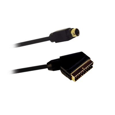 1.5 Metre SCART to SVHS/ S-VHS S-Video SVIDEO Lead Cable Wire Video/ DVD to PC