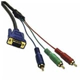 Cables To Go 29642 Ultima HD15 to RCA HDTV Component Video Breakout Cable (12 Feet, Charcoal)
