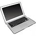 Macally MacBookAir Schutzhülle im Leder Design, schwarz