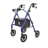 Hugo Rolling Walker with a seat, Pacific Blue