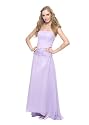 Langes Luxus Abendkleid im Empire Stil, Farbe lila von Astrapahl