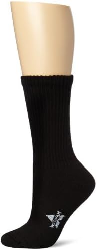Wigwam Women's King Cotton Heavyweight Crew Sock, Black, Medium
