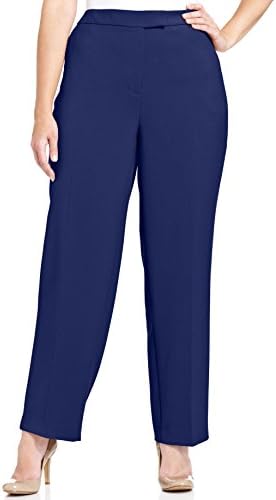 Jones NY Collection Straight-Leg Trousers, Navy, 24W