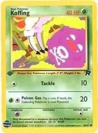 Pokemon - Koffing (58) - Team Rocket - 1st Edition