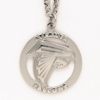 ATLANTA FALCONS OFFICIAL LOGO HELMET NECKLACE