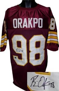 Brian Orakpo Signed Washington Redskins Maroon Prostyle Jersey