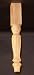 15" Country French Wood Furniture Leg [CAPITOL CITY LUMBER]