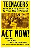 Teenagers Act Now! Poster